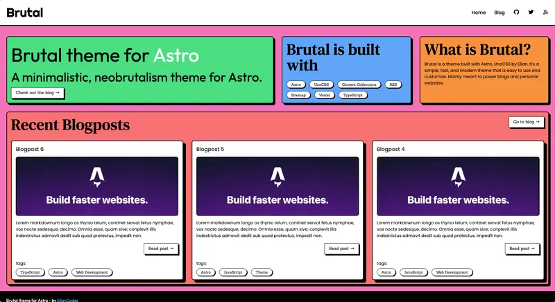🍱 Brutal: A theme for Astro