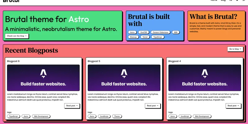 🍱 Brutal: A theme for Astro