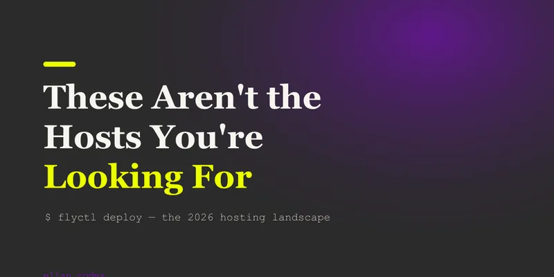 These Aren't the Hosts You're Looking For